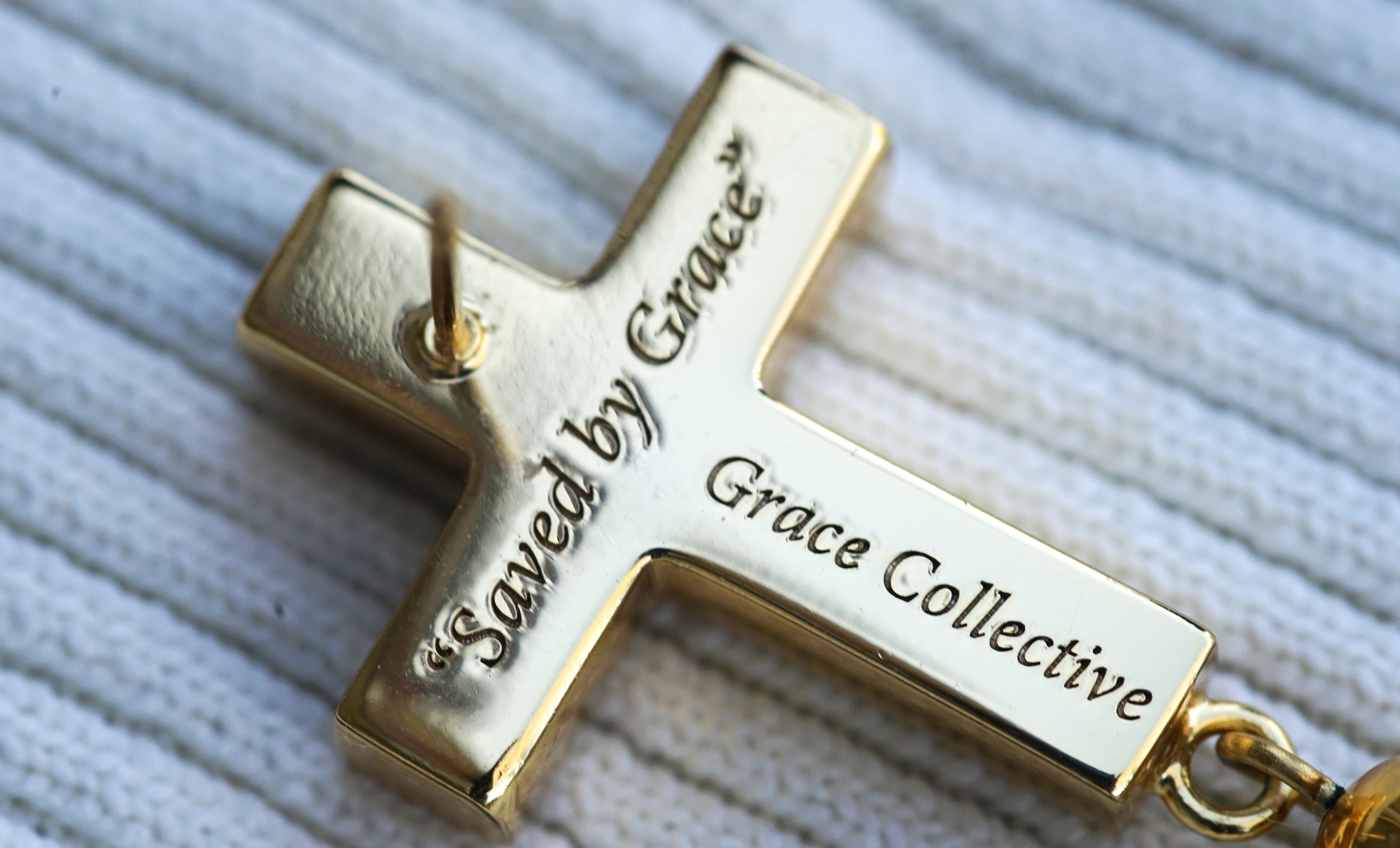 Yellow Cross Drop Earrings (PRE-ORDER)